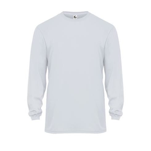 Badger Sport C2 L/S Tee (510400-002404), Color 'Silver'